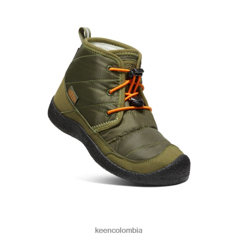 niños grandes chukka impermeable howser ii oliva capuleto/naranja rojizo KEEN calzado 88N808936