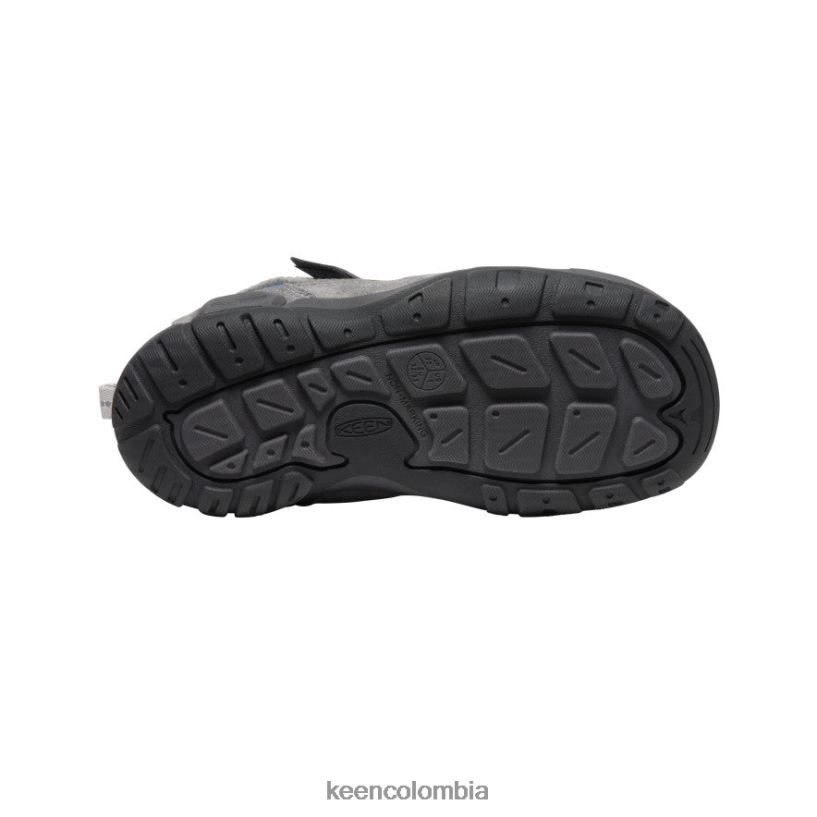 niños grandes chukka nudo gris acero/azul ala verde azulado KEEN calzado 88N8081003