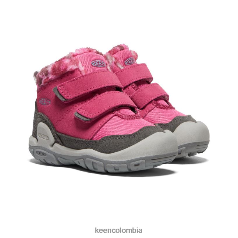 niños pequeños chukka con doble correa y nudo paloma de la fruta/negro KEEN calzado 88N8081013