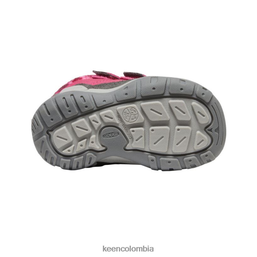 niños pequeños chukka con doble correa y nudo paloma de la fruta/negro KEEN calzado 88N8081013