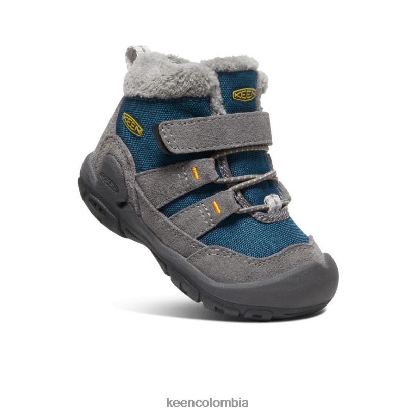 niños pequeños chukka nudo gris acero/azul ala verde azulado KEEN calzado 88N8081006