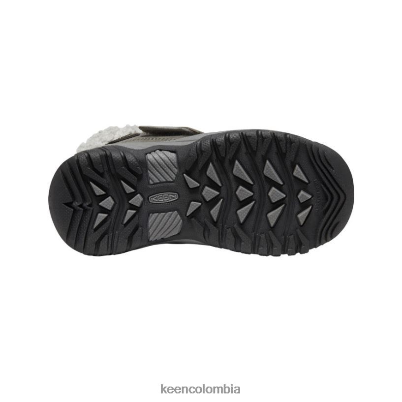 pequeños niños bota impermeable kootenay iv gris acero/porcelana KEEN calzado 88N8081010