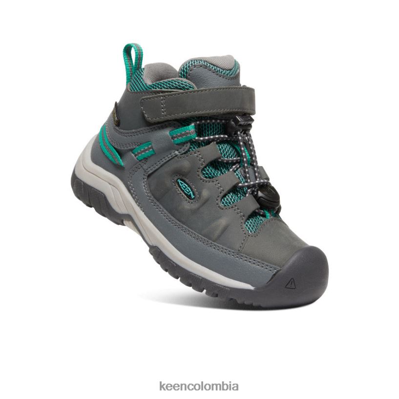 pequeños niños bota impermeable targhee gris acero/porcelana KEEN calzado 88N808877