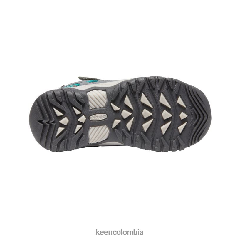 pequeños niños bota impermeable targhee gris acero/porcelana KEEN calzado 88N808877