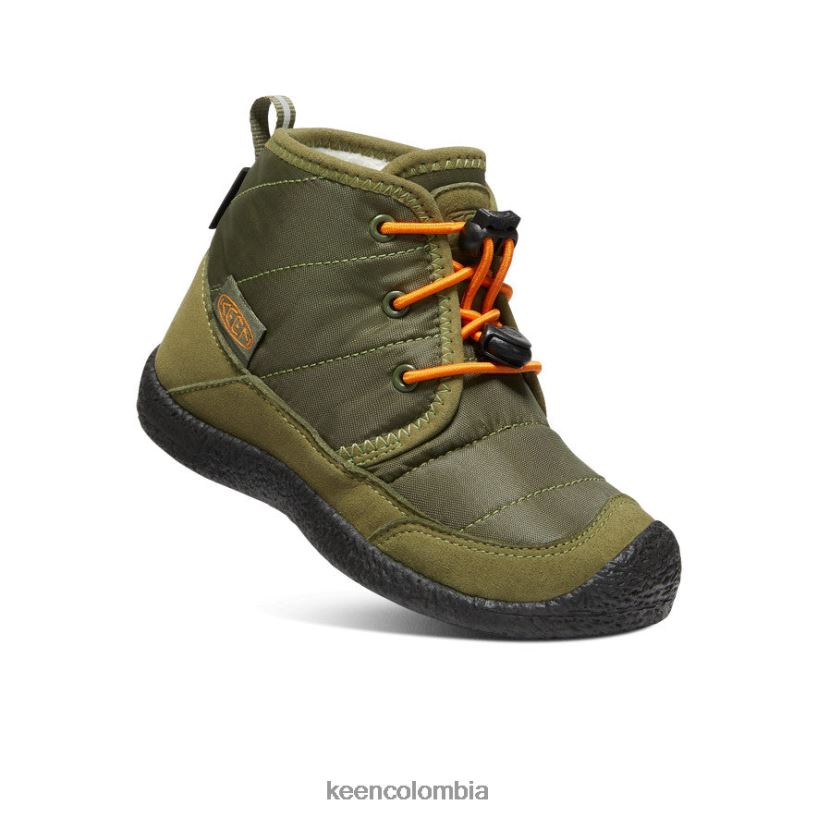 pequeños niños chukka impermeable howser ii oliva capuleto/naranja rojizo KEEN calzado 88N808996