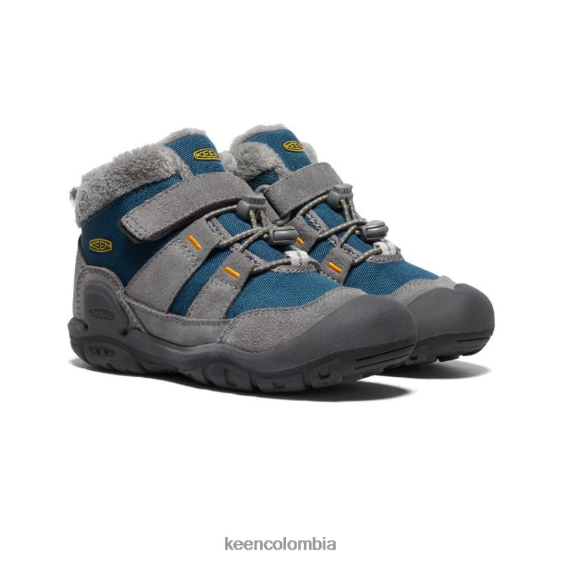 pequeños niños chukka nudo gris acero/azul ala verde azulado KEEN calzado 88N808979