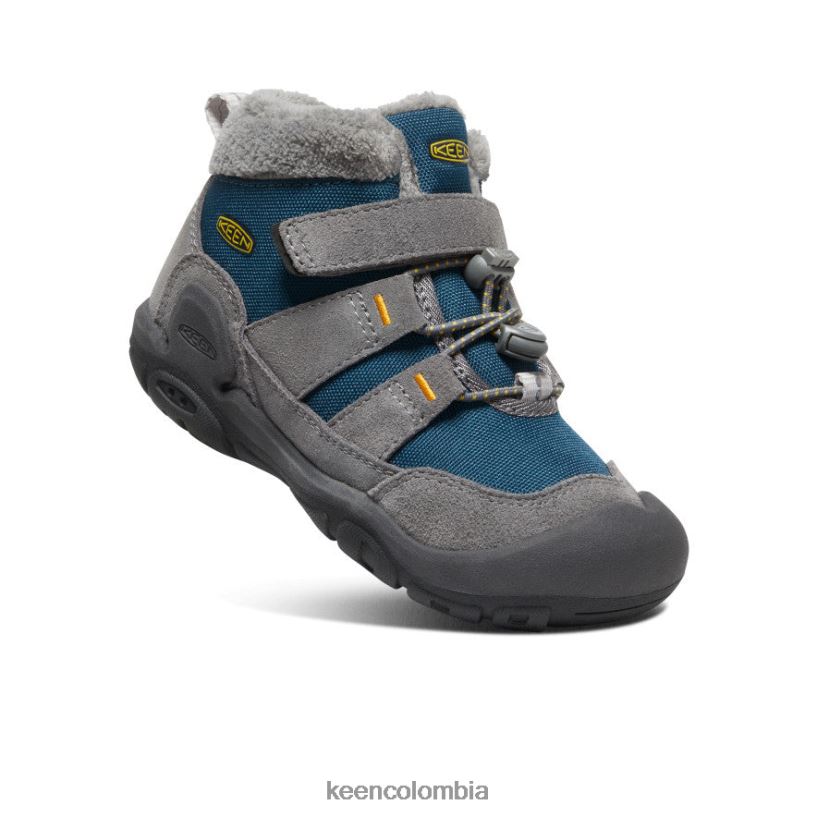 pequeños niños chukka nudo gris acero/azul ala verde azulado KEEN calzado 88N808979