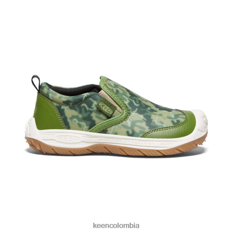 pequeños niños perro de velocidad sin cordones camuflaje/camping KEEN calzado 88N808716