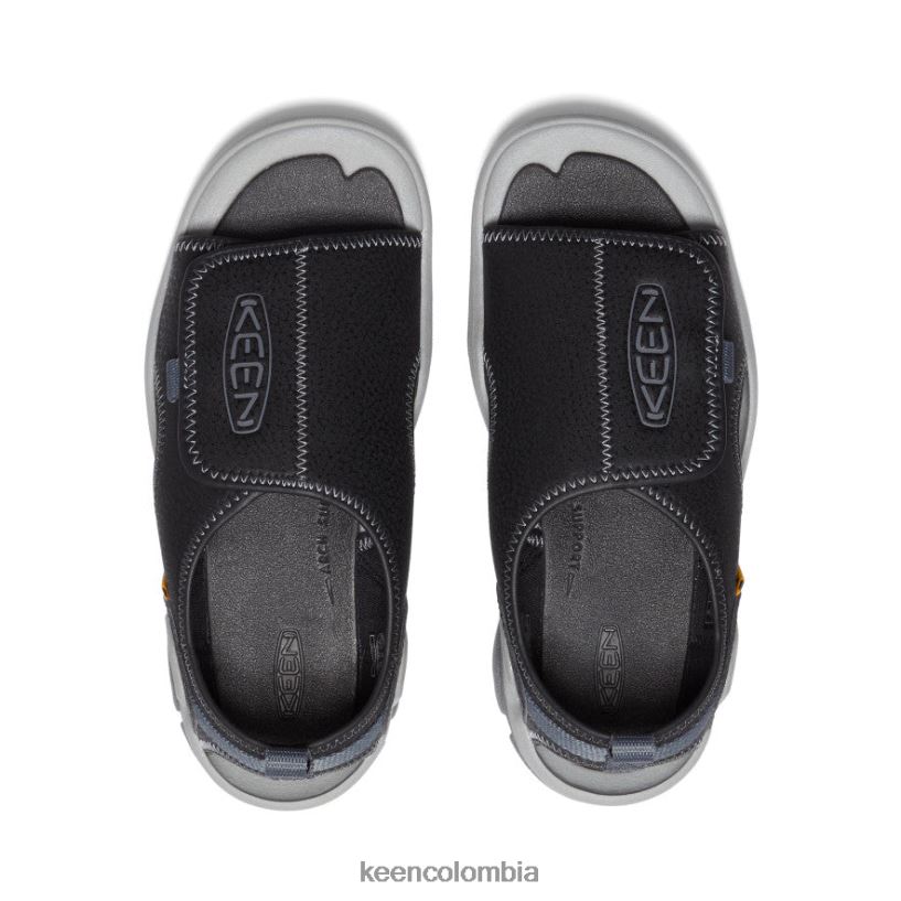 niños grandes Knotch River con puntera abierta negro/gris acero KEEN calzado 88N808950