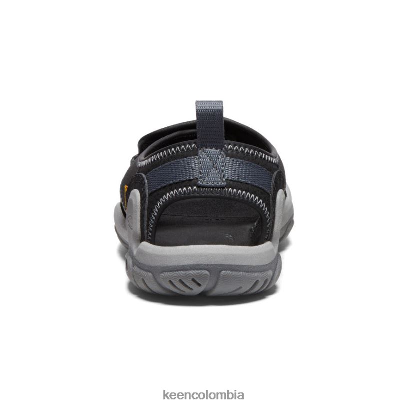 niños grandes Knotch River con puntera abierta negro/gris acero KEEN calzado 88N808950