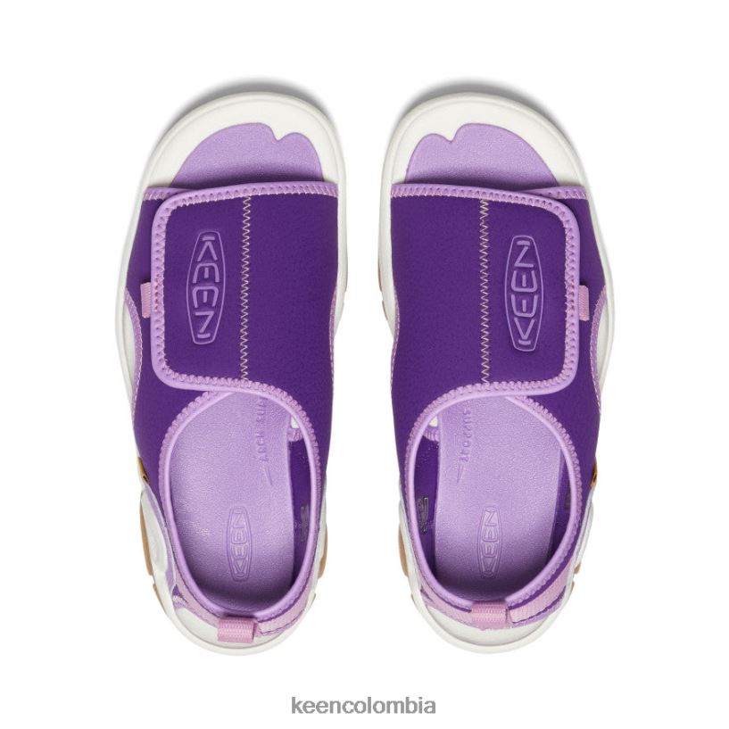 niños grandes Knotch River con puntera abierta tilandsia violeta/lavanda inglesa KEEN calzado 88N808951