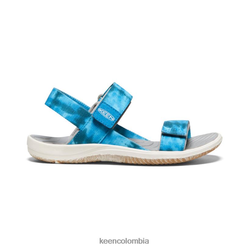 niños grandes correa trasera elle musgo marino/azul fiordo KEEN calzado 88N808722