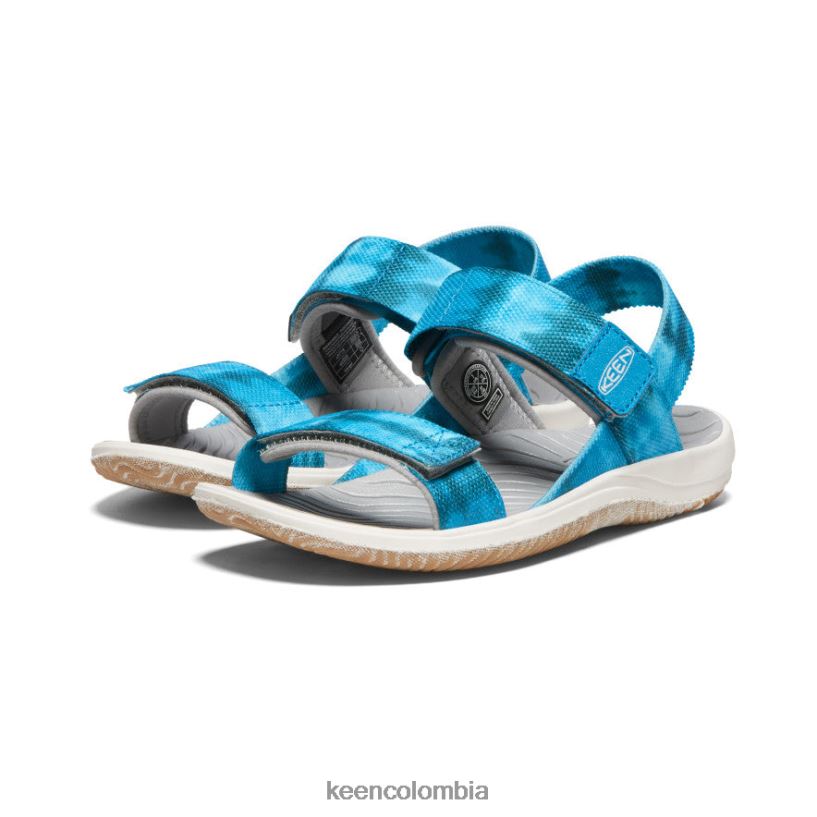 niños grandes correa trasera elle musgo marino/azul fiordo KEEN calzado 88N808722