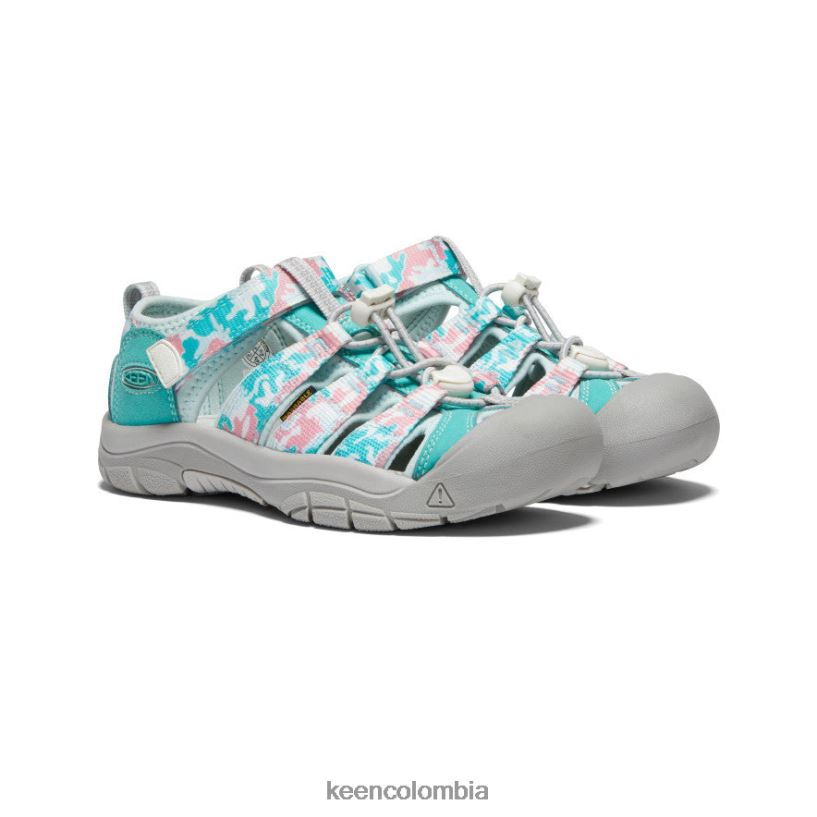 niños grandes newport h2 camuflaje/glaseado rosa KEEN calzado 88N808754