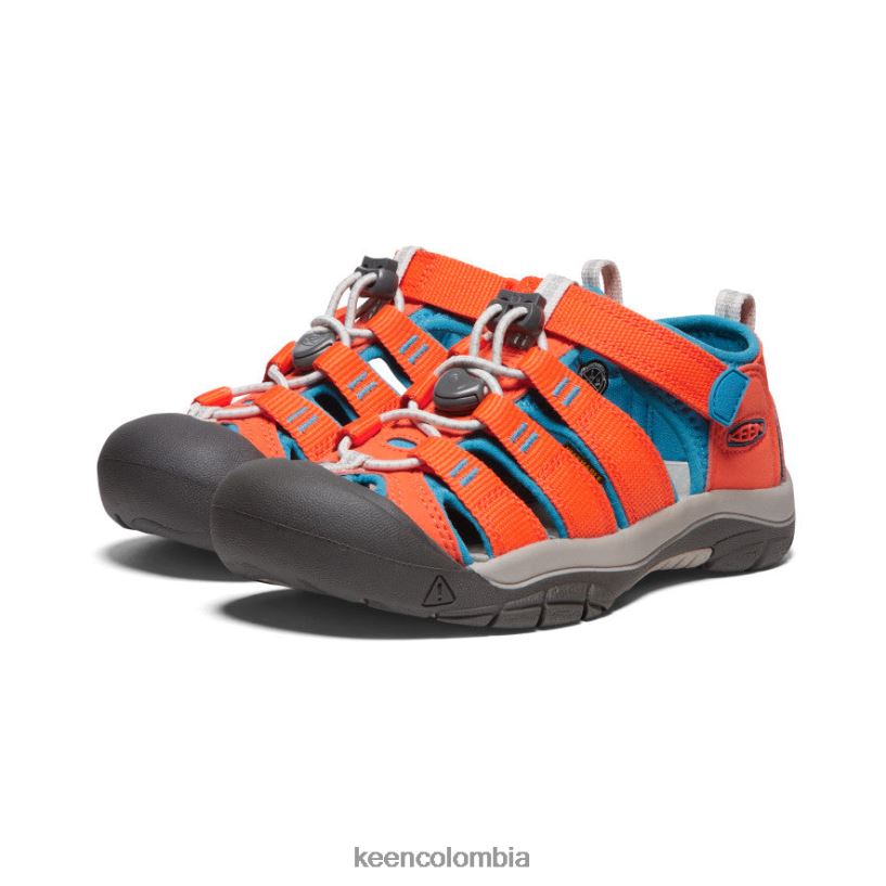niños grandes newport h2 naranja seguridad/azul fiordo KEEN calzado 88N808756