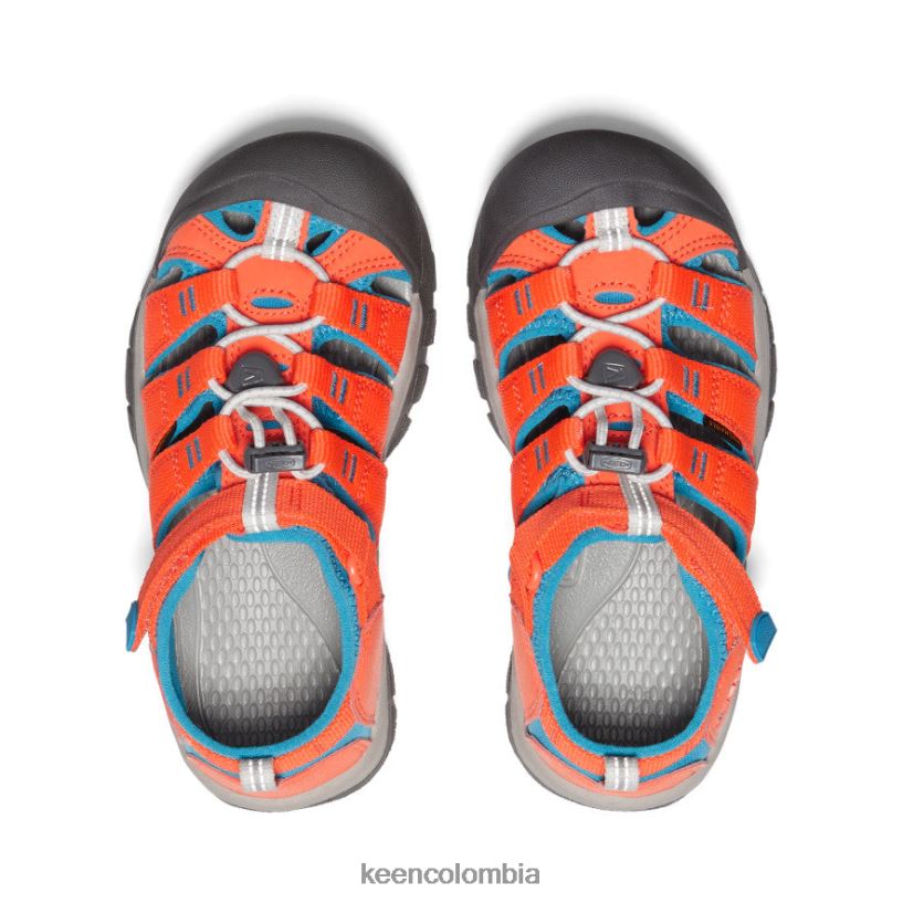 niños grandes newport h2 naranja seguridad/azul fiordo KEEN calzado 88N808756