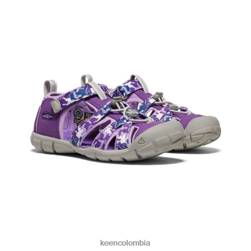 niños grandes seacamp ii cnx camuflaje/tillandsia morado KEEN calzado 88N808795