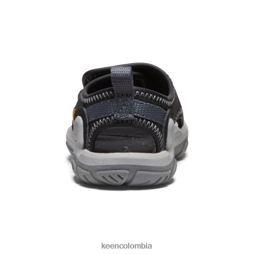 niños pequeños Knotch River con puntera abierta negro/gris acero KEEN calzado 88N808932