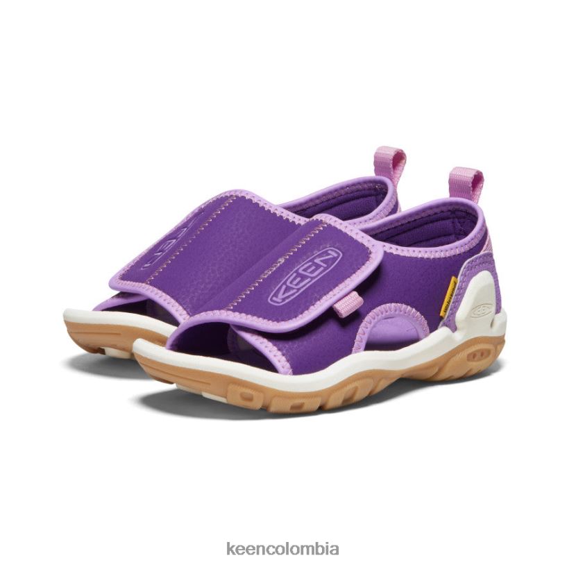 pequeños niños Knotch River con puntera abierta tilandsia violeta/lavanda inglesa KEEN calzado 88N808931