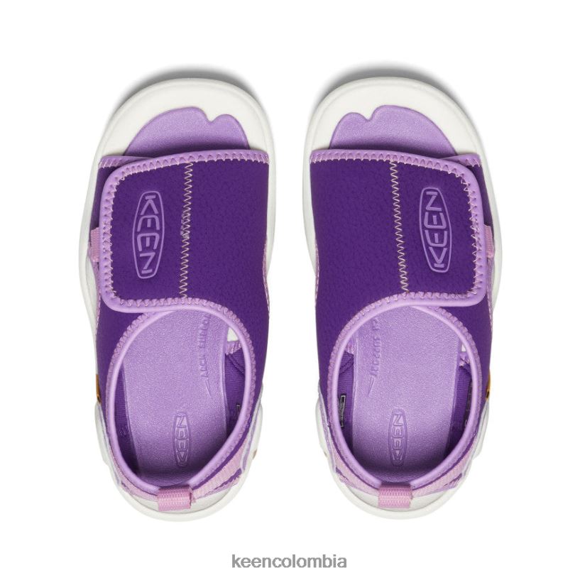 pequeños niños Knotch River con puntera abierta tilandsia violeta/lavanda inglesa KEEN calzado 88N808931
