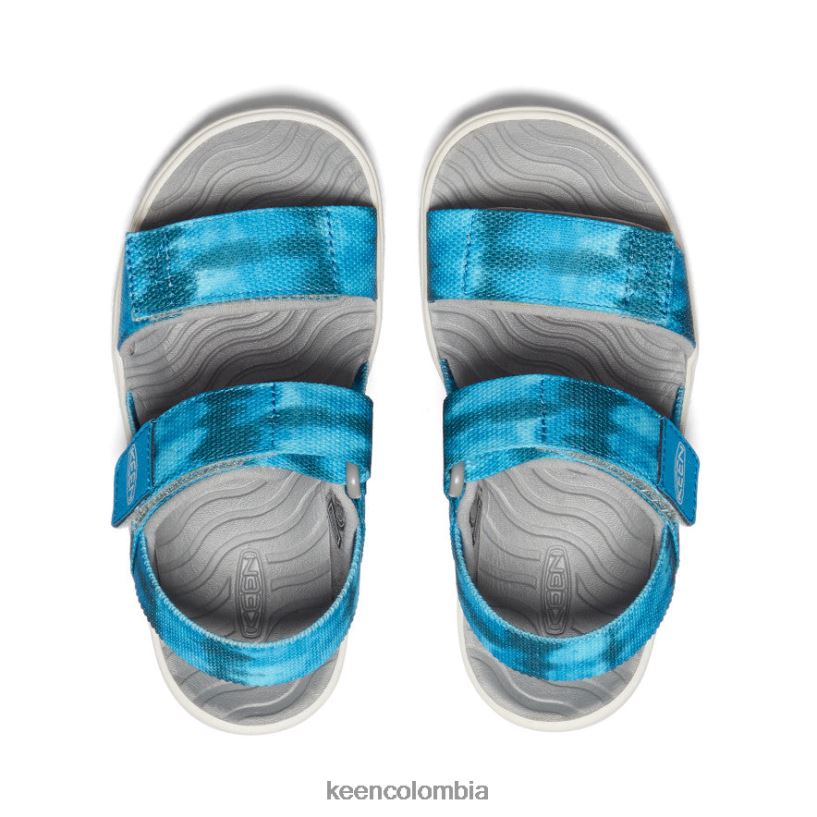 pequeños niños correa trasera elle musgo marino/azul fiordo KEEN calzado 88N808726