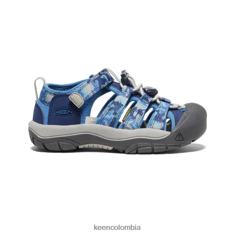 pequeños niños newport h2 camuflaje/cobalto brillante KEEN calzado 88N808748