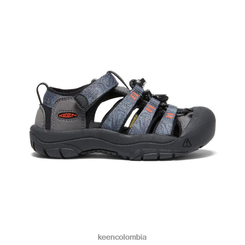 pequeños niños newport h2 gris acero/negro KEEN calzado 88N808735