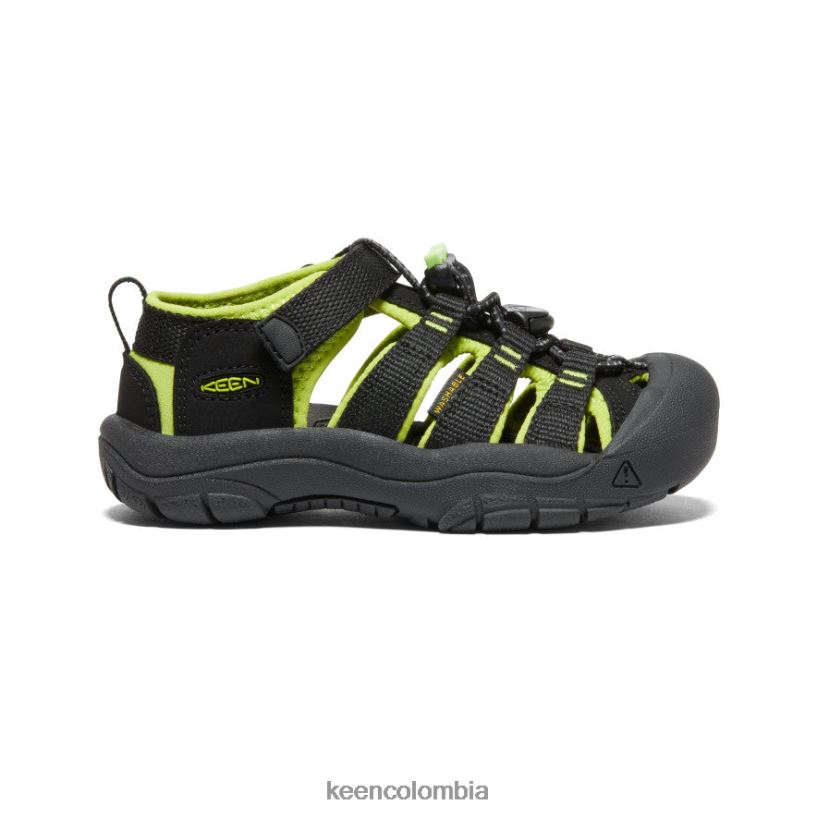 pequeños niños newport h2 negro/verde lima KEEN calzado 88N808745