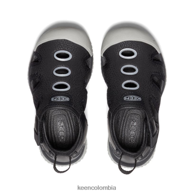 pequeños niños sandalia raya negro/lluvia KEEN calzado 88N808863