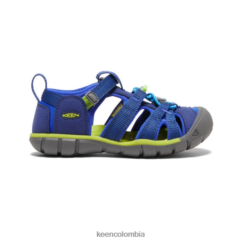 pequeños niños seacamp ii cnx profundidades azules/chartreuse KEEN calzado 88N808846