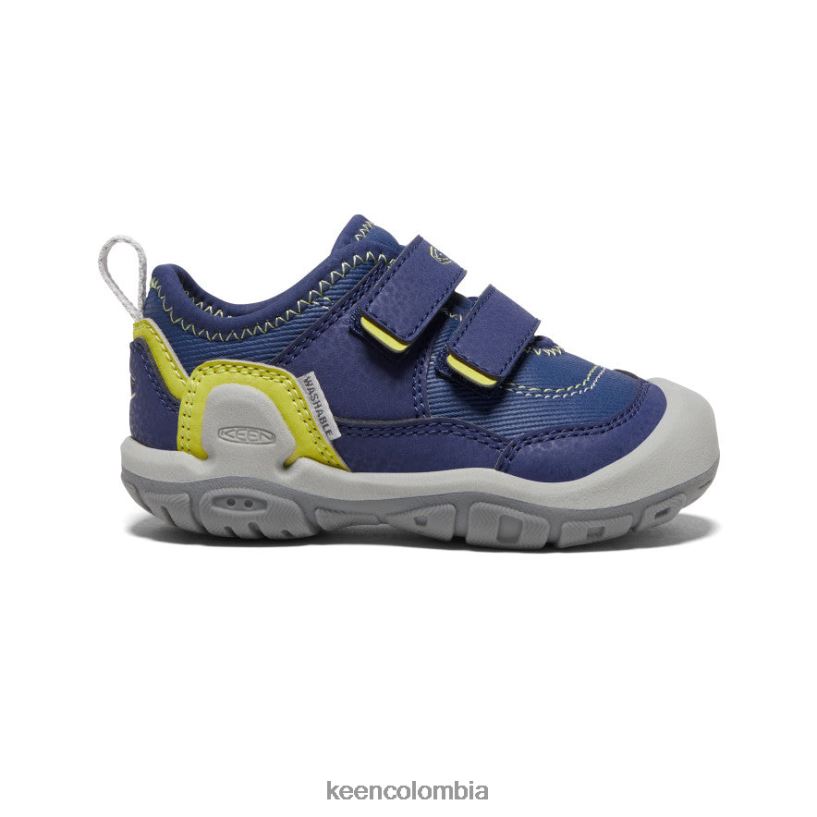 niños pequeños tenis con doble tira hueca y nudo profundidades azules/onagra KEEN calzado 88N808958