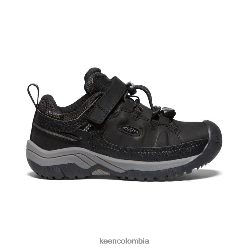 pequeños niños zapato impermeable targhee negro/gris acero KEEN calzado 88N808912